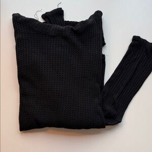 Free People Long Sleeve Top - Black